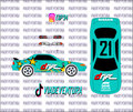 Formula Drift 1/64 R32 WHITE TONER Universal Waterslide Decal for Hot