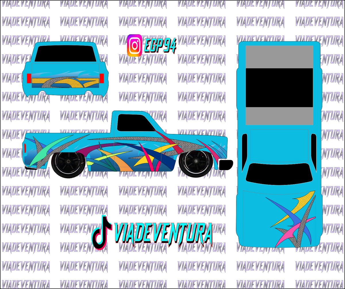 90s Theme 1/64 83 Silverado WHITE TONER Universal Waterslide Decal for Hot