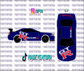 GTR 1/64 R34 WHITE TONER Universal WaterSlide Decal for Hot