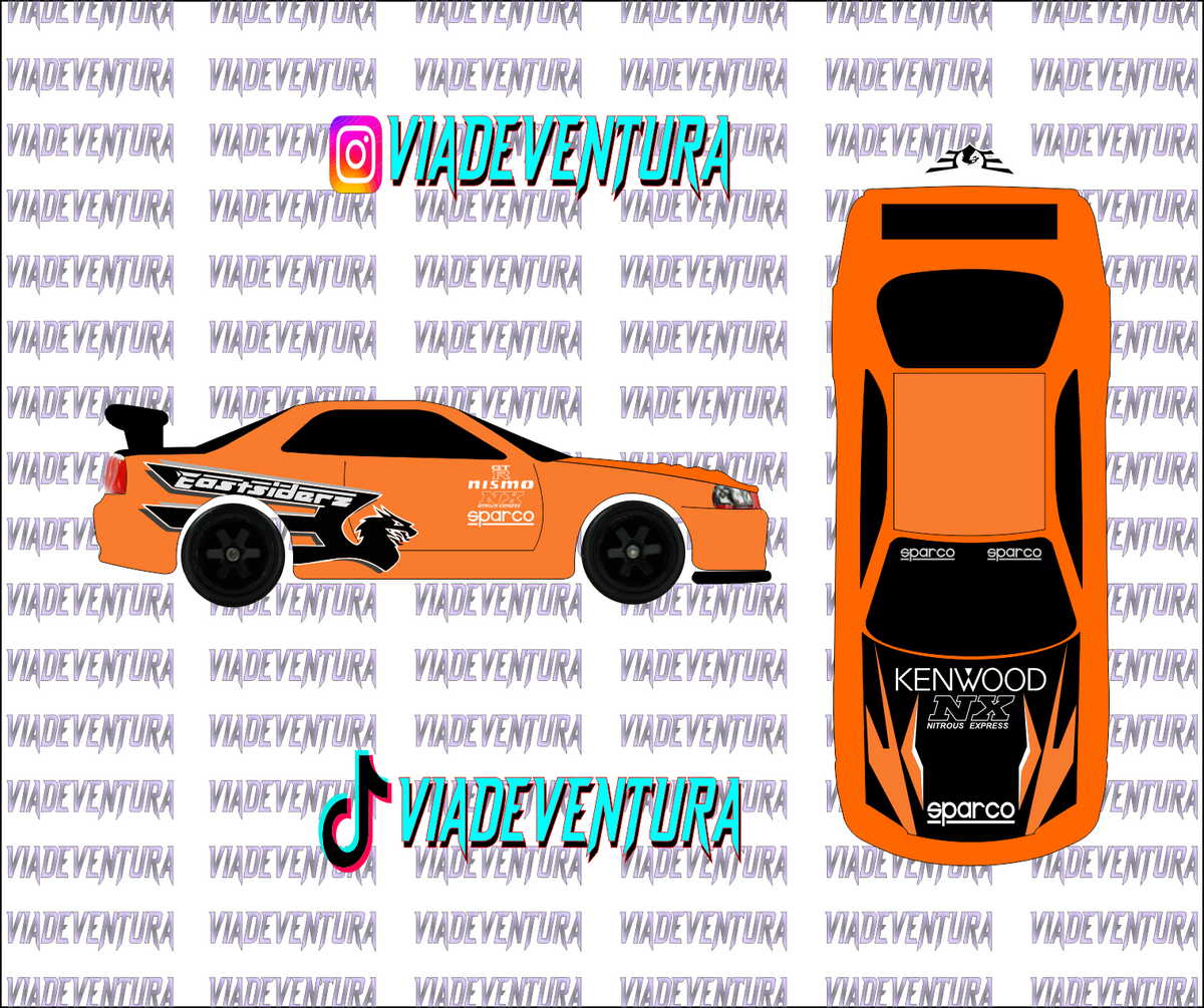 NFS Eddie 1/64 R34 WHITE TONER Universal Waterslide Decal for Hot