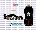 Blossom 1/64 Porsche RWB WHITE TONER Universal Waterslide Decal for Hot