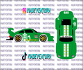 Starbucks 1/64 Porsche RWB WHITE TONER Universal WaterSlide Decal for Hot