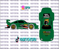 Air Force 1/64 Porsche RWB WHITE TONER Universal Waterslide Decal for Hot
