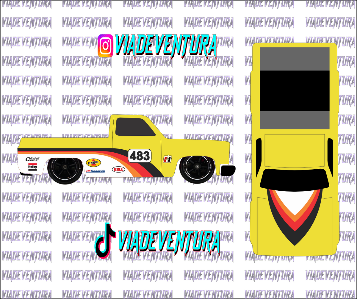 483 1/64 83 Silverado WHITE TONER Universal Waterslide Decal for Hot