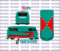 Puma 1/64 VW T1 Panel Bus WHITE TONER Universal Waterslide Decal for Hot