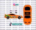 FnF Supra 1/64 Supra MK4 WHITE TONER Universal WaterSlide Decal for Hot