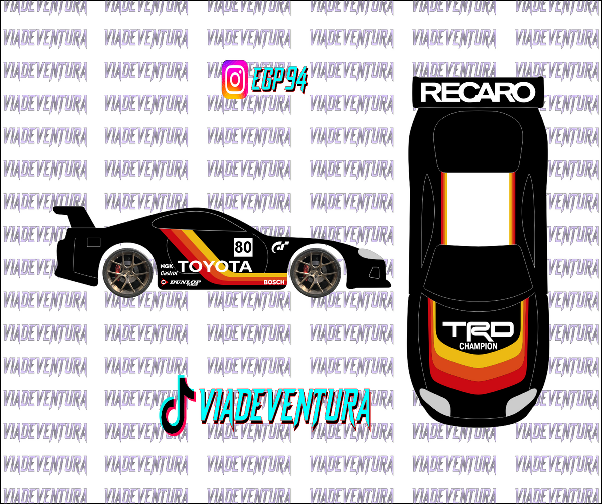 TRD 1/64 Supra WHITE TONER Universal WaterSlide Decal for Hot