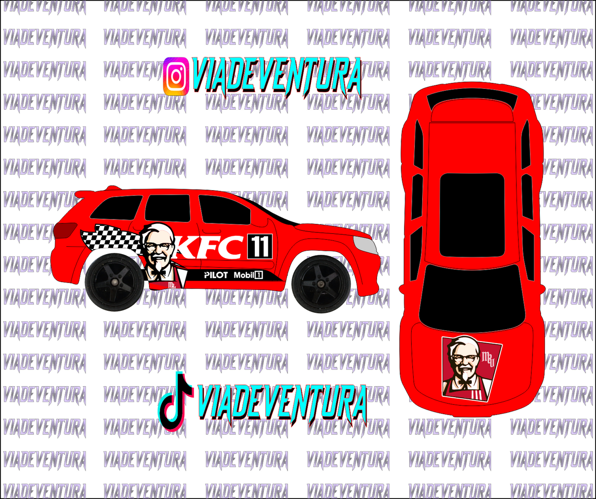 KFC 1/64 Jeep Trackhawk WHITE TONER Universal WaterSlide Decal for Hot