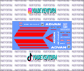 Advan 1/64 Honda CRX WHITE TONER Universal WaterSlide Decal for Hot