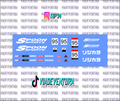 Spoon 1/64 WHITE TONER Universal Waterslide Decal for Hot
