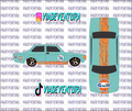 Volvo Gulf Rust V1 1/64 Volvo 142 WHITE TONER Universal WaterSlide Decal for Hot