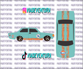 Volvo Gulf Rust V2 1/64 Volvo 142 WHITE TONER Universal WaterSlide Decal for Hot