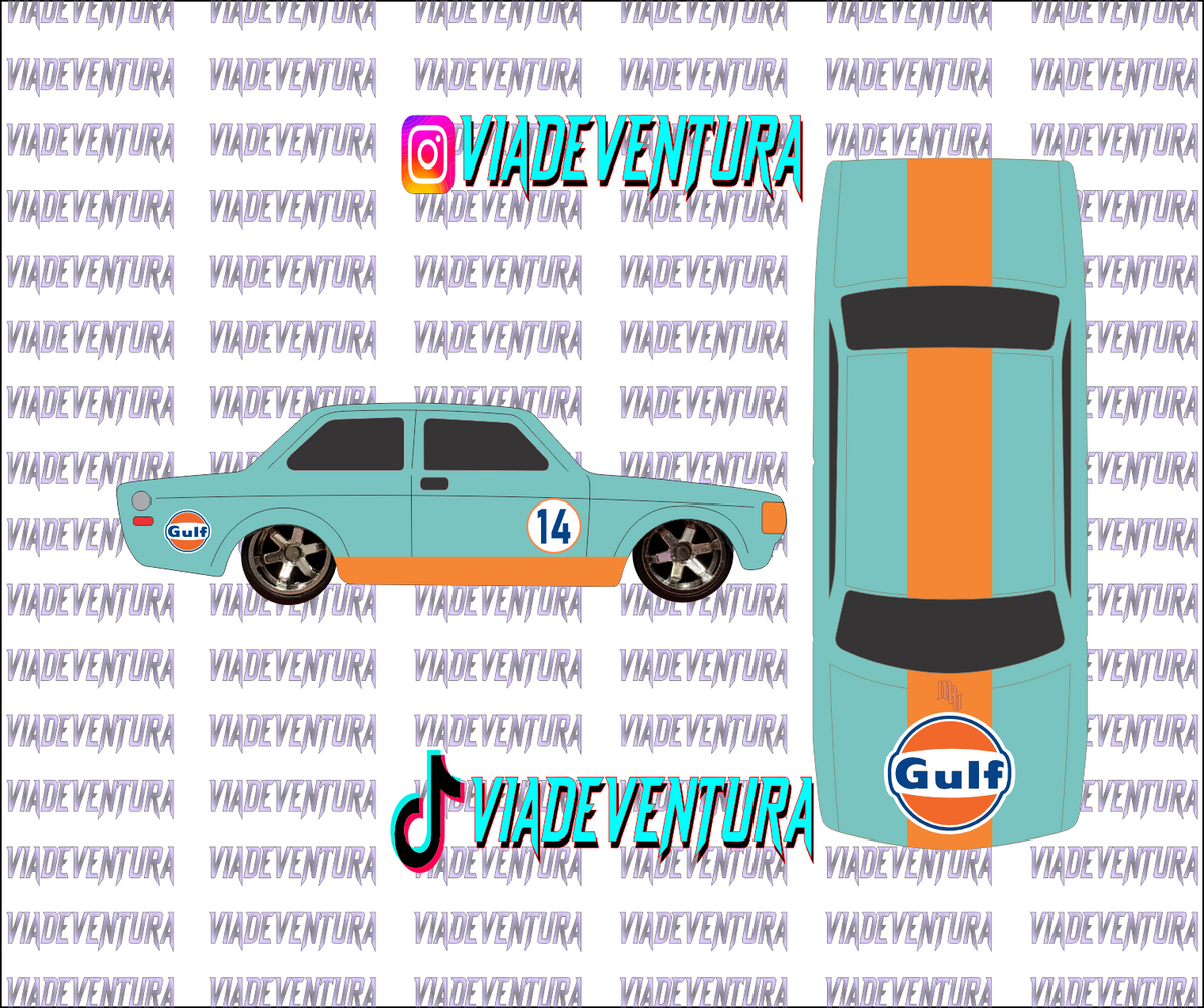 Volvo Gulf V1 1/64 Volvo 142 WHITE TONER Universal WaterSlide Decal for Hot