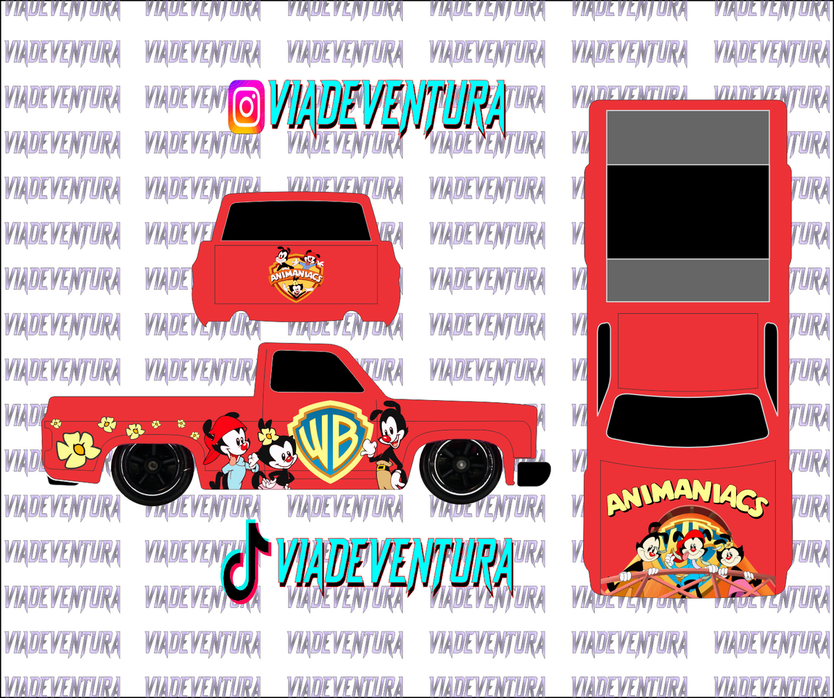 Animaniacs 1/64 83 Silverado WHITE TONER Universal Waterslide Decal for Hot