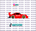 Supreme 3X 1/64 Porsche RWB WHITE TONER Universal WaterSlide Decal for Hot