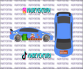 Super Mario 1/64 Civic FD2 WHITE TONER Universal Waterslide Decal for Hot