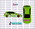 Powerpuff 1/64 EK9 Civic WHITE TONER Universal WaterSlide Decal for Hot