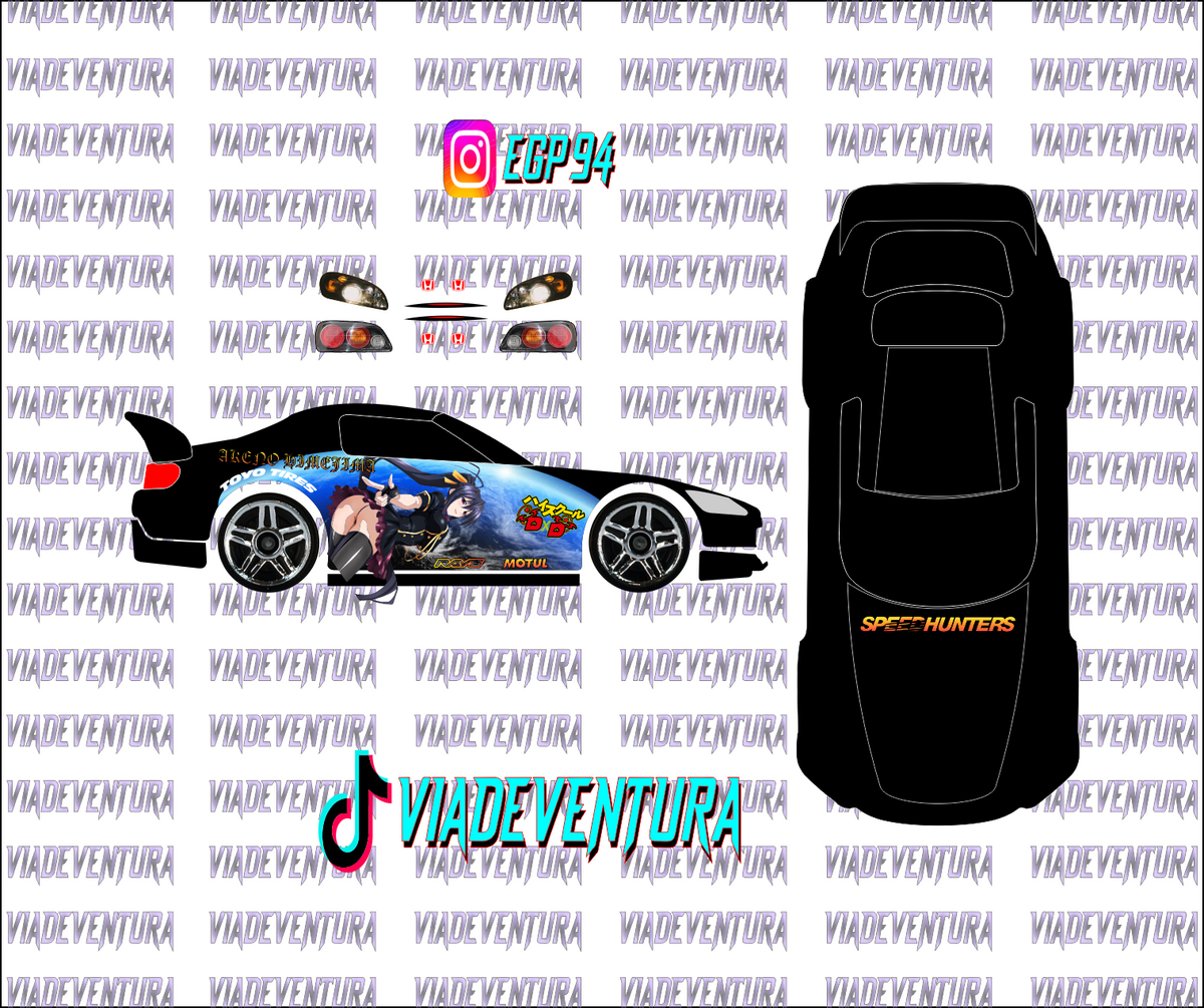 Akeno 1/64 Honda S2000 WHITE TONER Universal WaterSlide Decal for Hot