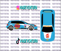 Burger King 1/64 EG Civic WHITE TONER Universal Waterslide Decal for Hot