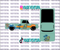 Rocket Power 1/64 62 Chevy WHITE TONER Universal Waterslide Decal for Hot
