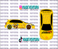 Knuckles Chase 1/64 EK9 Civic WHITE TONER Universal WaterSlide Decal for Hot