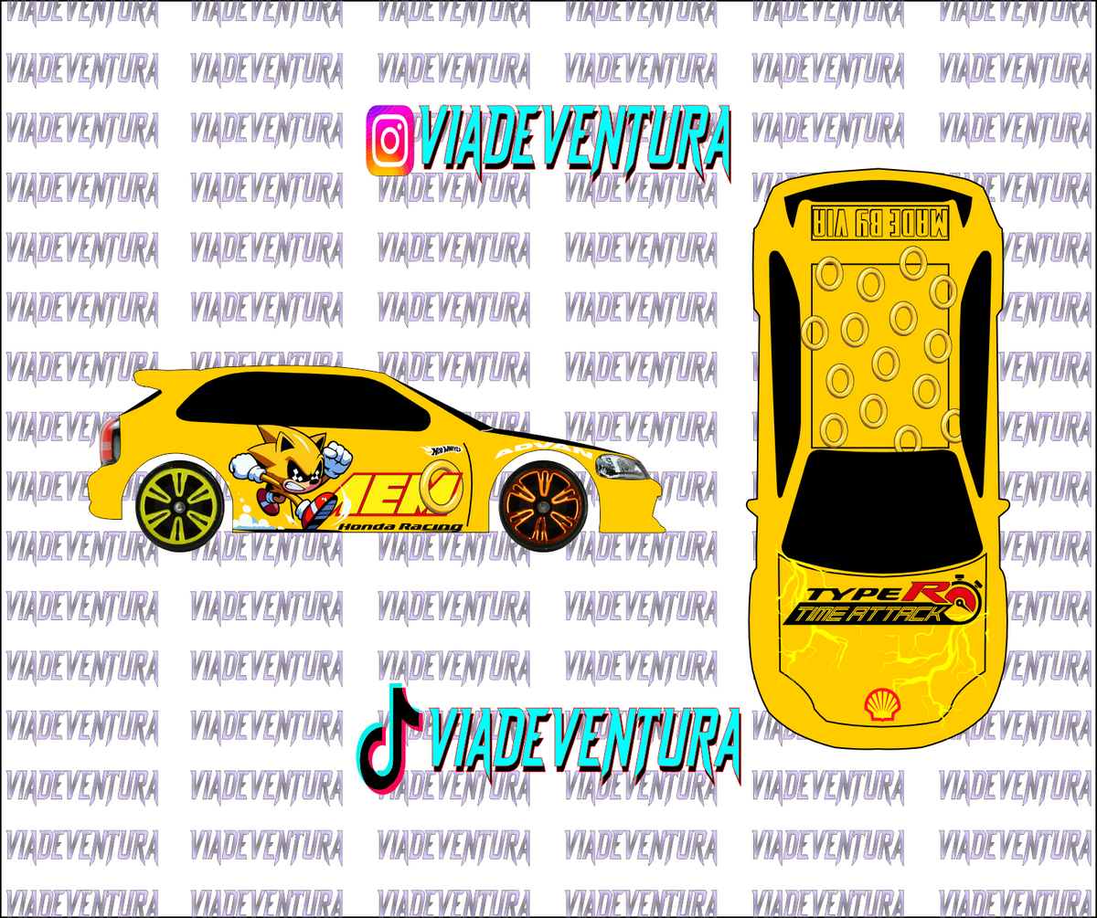 Knuckles Chase 1/64 EK9 Civic WHITE TONER Universal WaterSlide Decal for Hot