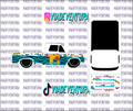 MTV 1/64 62 Chevy WHITE TONER Universal Waterslide Decal for Hot