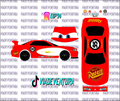 McQueen Chase 1/64 R34 WHITE TONER Universal Waterslide Decal for Hot