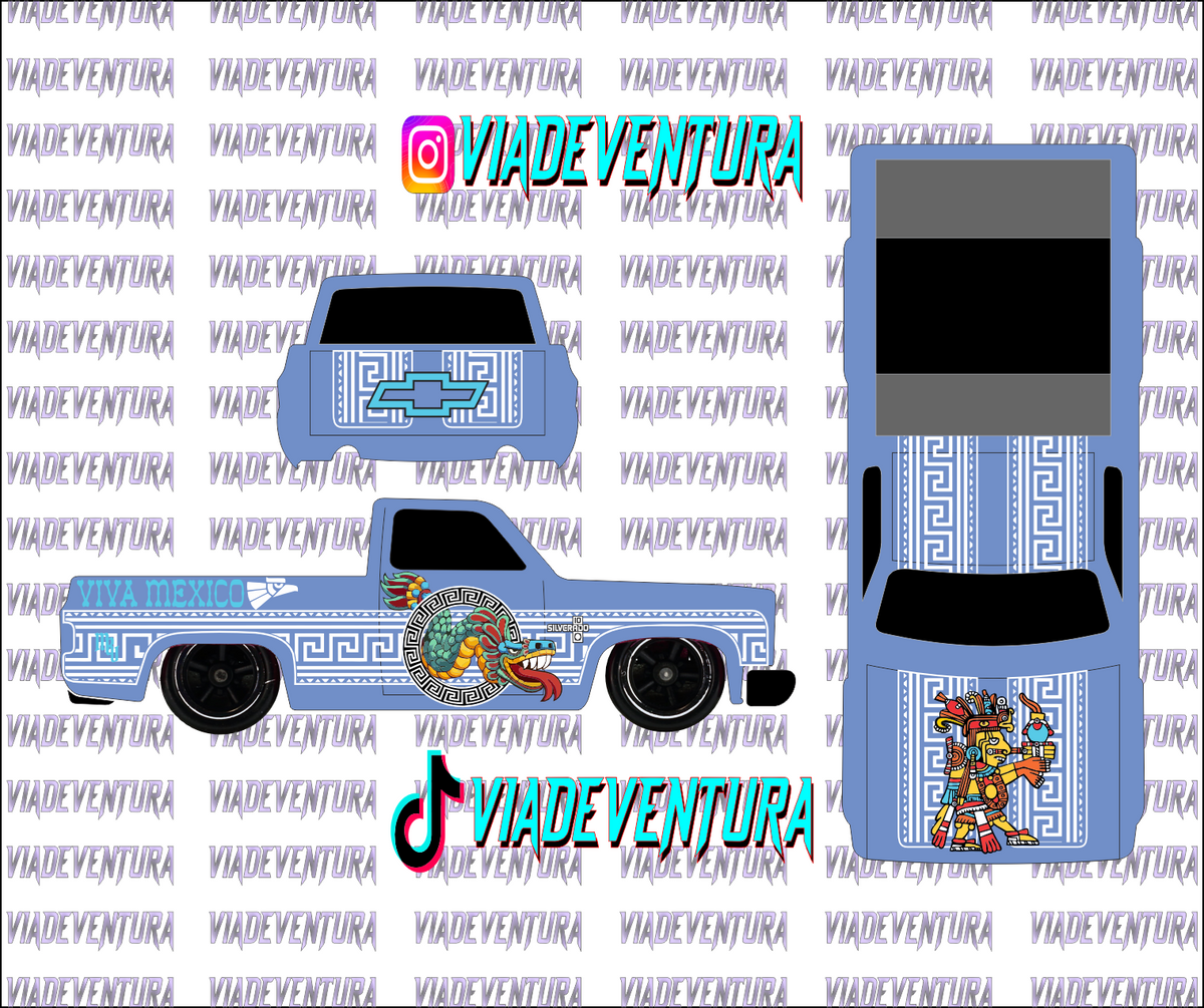 Aztec 1/64 83 Silverado WHITE TONER Universal Waterslide Decal for Hot