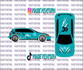 Teenage Robot 1/64 EG Civic WHITE TONER Universal Waterslide Decal for Hot