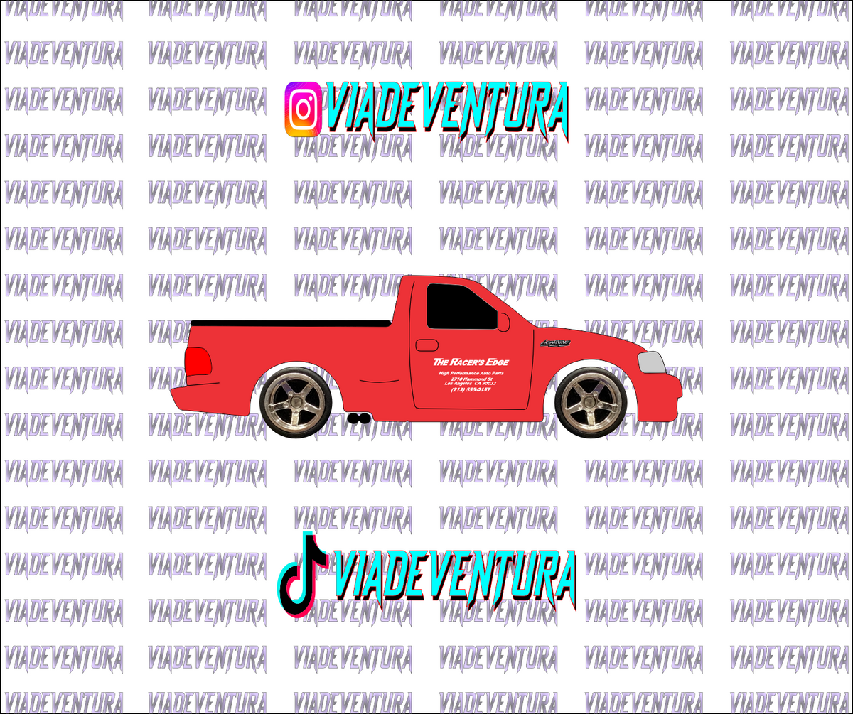 2XRacers Edge 1/64 Ford Lightning WHITE TONER Universal Waterslide Decal for Hot