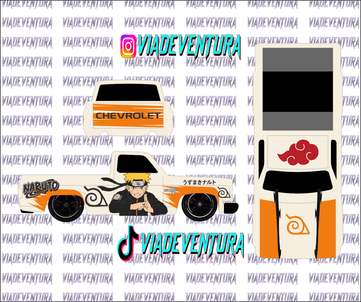 Naruto 1/64 83 Silverado WHITE TONER Universal Waterslide Decal for Hot