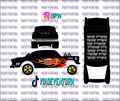 Edelbrock 1/64 55 Gasser WHITE TONER Universal Waterslide Decal for Hot