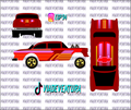 Lowrider V1 1/64 55 Gasser WHITE TONER Universal Waterslide Decal for Hot
