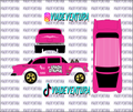Candy Striper 1/64 55 Gasser WHITE TONER Universal Waterslide Decal for Hot