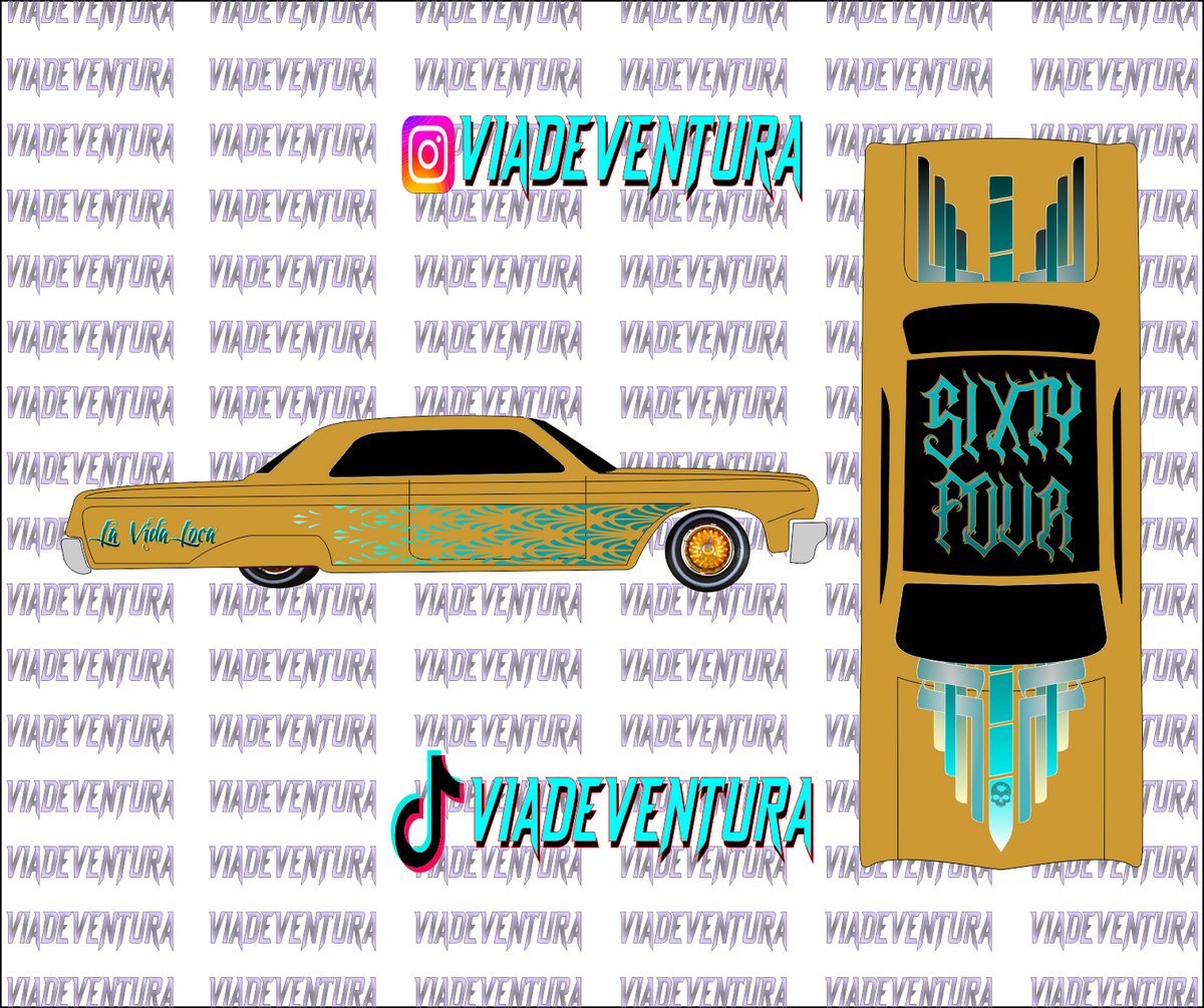 Vida Loca 1/64 64 Impala WHITE TONER Universal Waterslide Decal for Hot