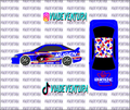 Mugen Camo White 1/64 Civic FD2 WHITE TONER Universal Waterslide Decal for Hot