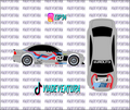 Pro Street 1/64 BMW M3 E46 WHITE TONER Universal Waterslide Decal for Hot