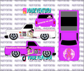 Breast Cancr 1/64 83 Silverado WHITE TONER Universal Waterslide Decal for Hot