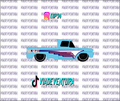 Got Milk 1/64 62 Chevy WHITE TONER Universal Waterslide Decal for Hot