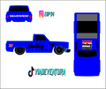 Holley 1/64 83 Silverado WHITE TONER Universal Waterslide Decal for Hot