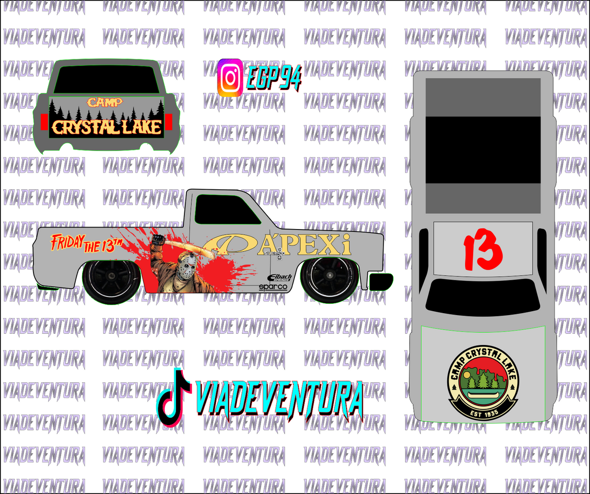 Voorhees 1/64 83 Silverado WHITE TONER Universal Waterslide Decal for Hot