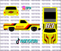 Pirelli Black 1/64 83 Silverado WHITE TONER Universal Waterslide Decal for Hot