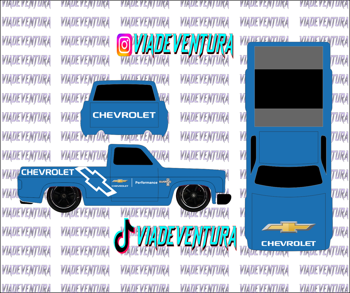 Chevy Performn 1/64 83 Silverado WHITE TONER Universal Waterslide Decal for Hot