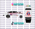 Grateful Dead 1/64 55 Gasser WHITE TONER Universal Waterslide Decal for Hot