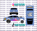 GTA IV 1/64 55 Gasser WHITE TONER Universal Waterslide Decal for Hot