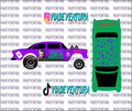 Joker 1/64 55 Gasser WHITE TONER Universal Waterslide Decal for Hot