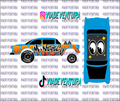 Graffiti Mooneyes 1/64 55 Gasser WHITE TONER Universal Waterslide Decal for Hot