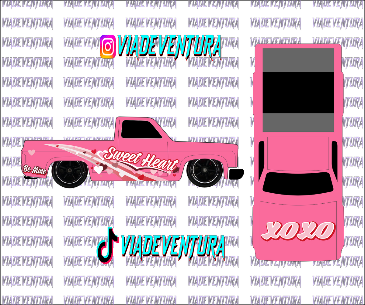 Sweet Heart 1/64 83 Silverado WHITE TONER Universal Waterslide Decal for Hot