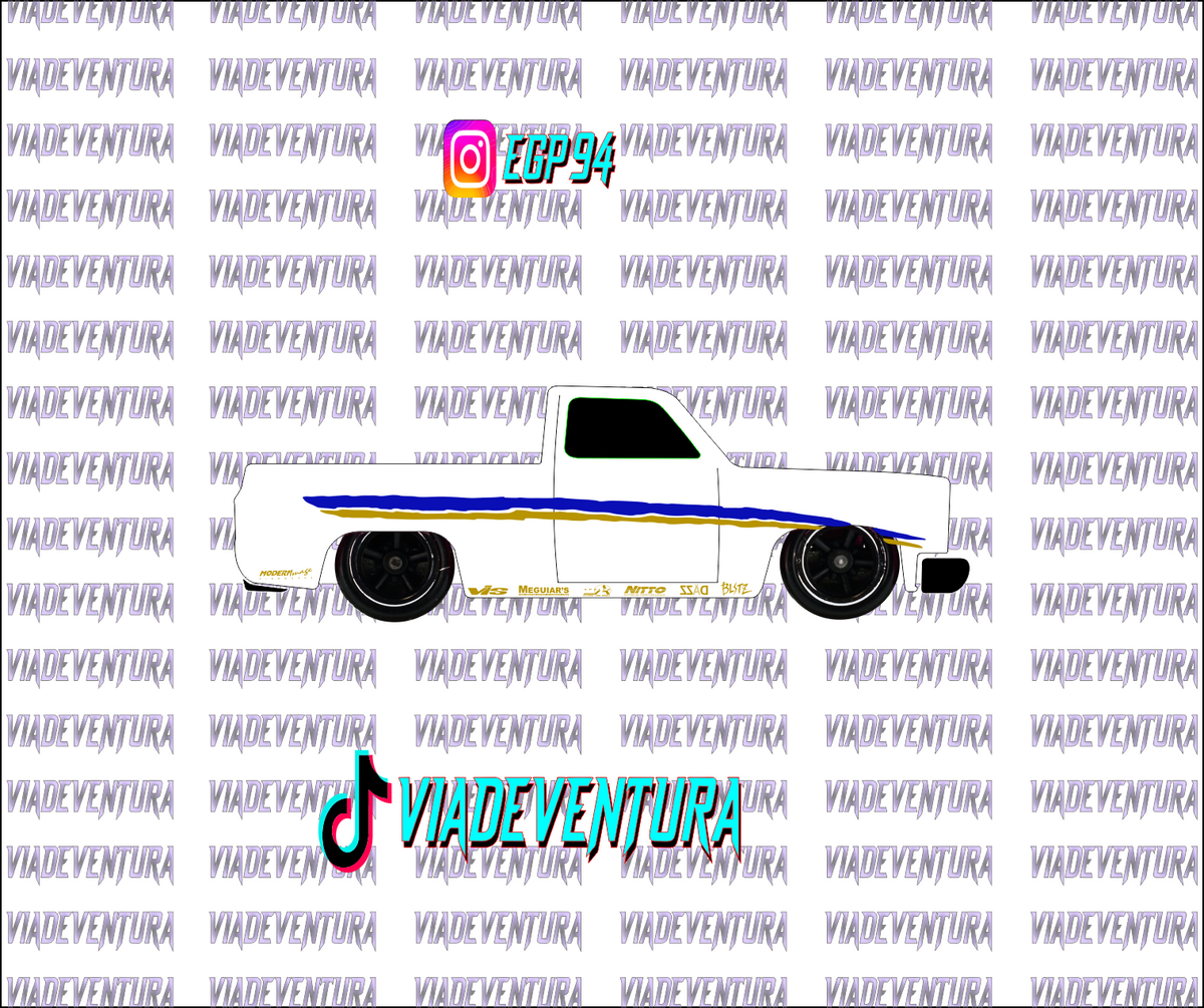 FnF Civic 1/64 83 Silverado WHITE TONER Universal Waterslide Decal for Hot